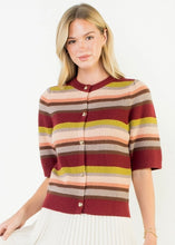 Load image into Gallery viewer, THML Stripe Knit Cardigan
