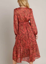 Load image into Gallery viewer, Lia Paisley Midi Dress