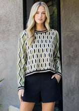 Load image into Gallery viewer, THML Geo Knitted Sweater