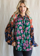 Load image into Gallery viewer, Teresa Floral Blocked Top
