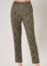 Load image into Gallery viewer, Onyx Faux Suede Snake Pants