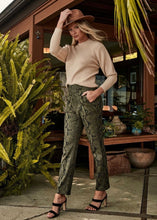 Load image into Gallery viewer, Onyx Faux Suede Snake Pants