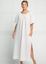 Load image into Gallery viewer, White Cotton Maxi Dress