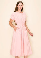 Load image into Gallery viewer, Pink Peony Cotton Dress