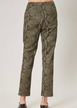 Load image into Gallery viewer, Onyx Faux Suede Snake Pants