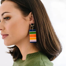 Load image into Gallery viewer, Sunshine Tienda- Texas Stripe Cabana Earrings