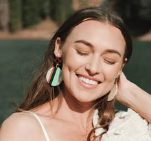 Load image into Gallery viewer, Sunshine Tienda- Sea Turtle Circle Earrings