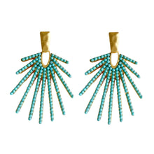 Load image into Gallery viewer, St. Armands Turquoise Sunburst Drops