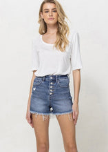 Load image into Gallery viewer, Smile Again Frayed Hem Denim Shorts