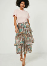 Load image into Gallery viewer, Esther Tiered Midi Skirt