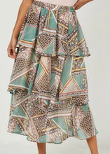 Load image into Gallery viewer, Esther Tiered Midi Skirt