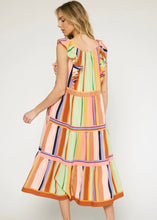Load image into Gallery viewer, Rainbow Row Striped Dress