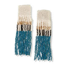Load image into Gallery viewer, INK &amp; ALLOY belle - teal fringe earrings