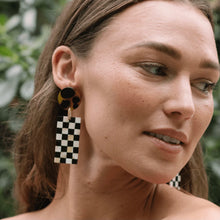 Load image into Gallery viewer, Sunshine Tienda- Checkered Statement Earrings