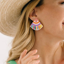 Load image into Gallery viewer, Sunshine Tienda- Rainbow Tile Earrings