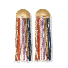 Load image into Gallery viewer, Riley Warm Vertical Stripe Earrings