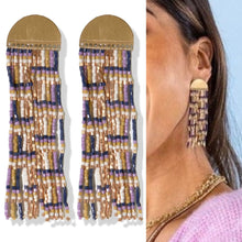 Load image into Gallery viewer, Riley Purple Sprinkle Earrings