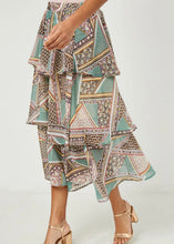 Load image into Gallery viewer, Esther Tiered Midi Skirt