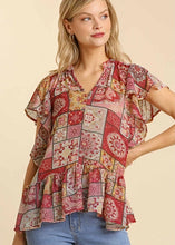 Load image into Gallery viewer, Jessie Patchwork Top