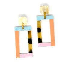Load image into Gallery viewer, Sunshine Tienda- Neutral Colorblock Earrings