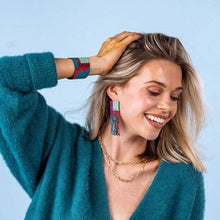 Load image into Gallery viewer, INK &amp; ALLOY belle - geo fringe earrings